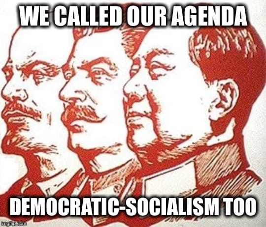 We called our agenda Democratic-Socialism too