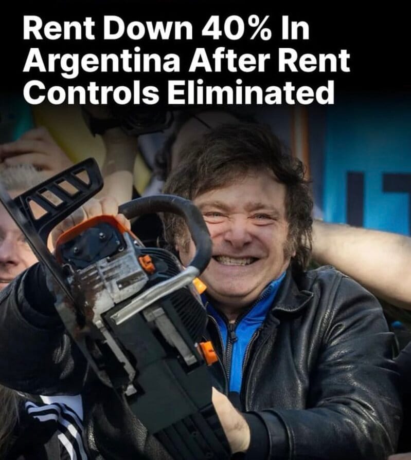 Rent Down 40% in Argentina After Rent Controls Eliminated